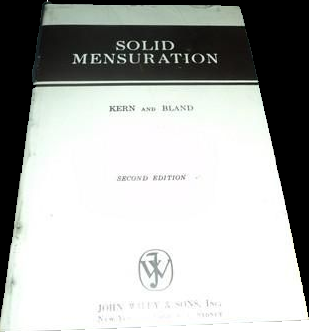 Solid Mensuration Kern And Bland Solution Manual